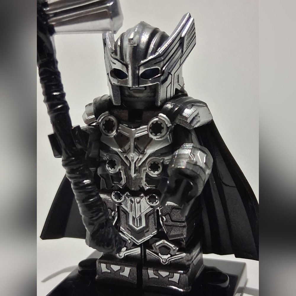 Marvel Lego Thor Armored Metal Color Grey buildingblock minifigure Toy m35